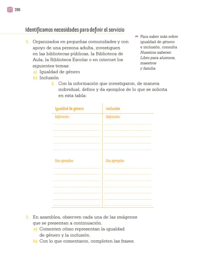 Página 289 de Proyectos Comunitarios. Libro de Educación Primaria Grado 3° Ciclo Escolar 2025 - 2026