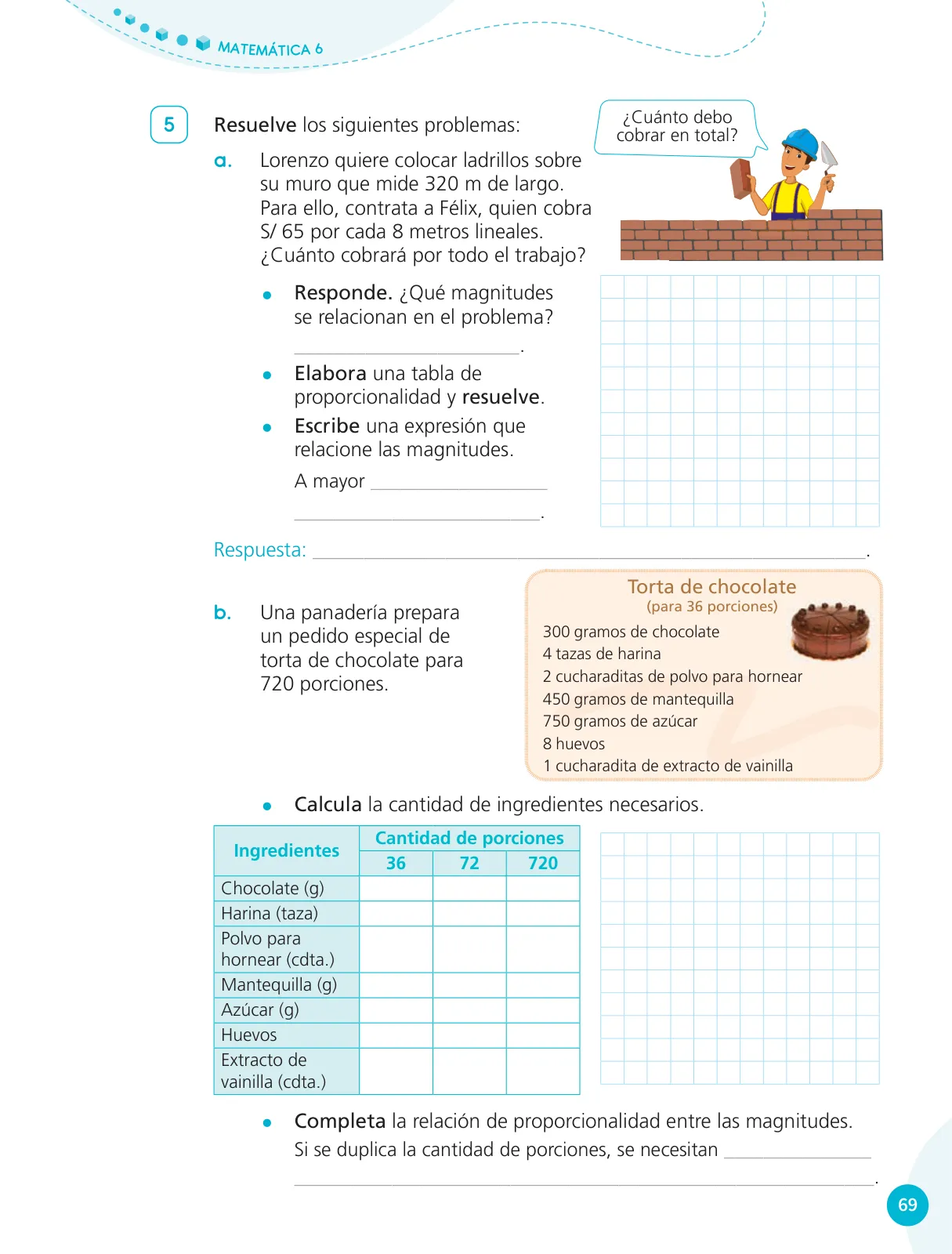 Miniatura página 71 de Cuadernillo de Matemática 6, sexto grado de Primaria ﻿ · 2023