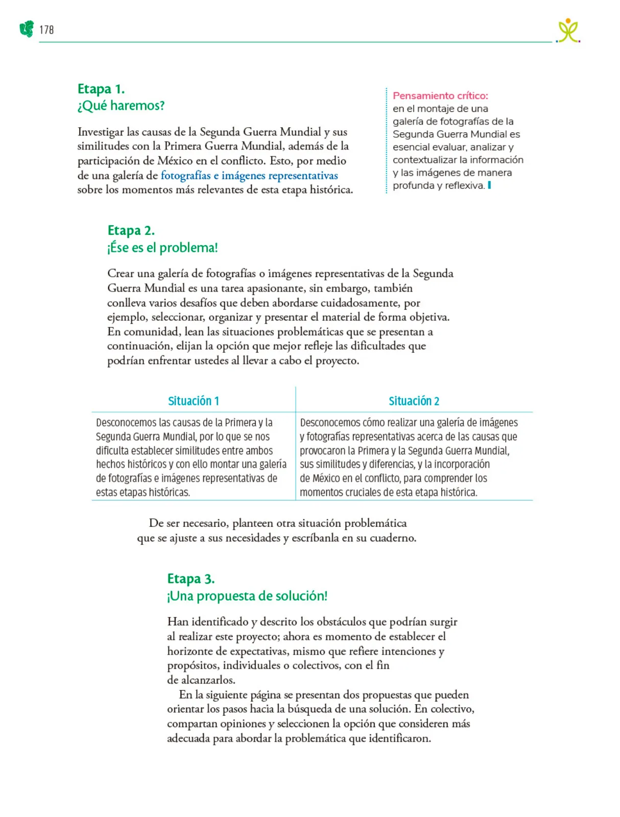 Miniatura página 179 de Colección Nanahuatzin. Nuestro libro de Proyectos.  Tomo III.  Libro de Educación Telesecundaria Grado 3°  Ciclo Escolar 2025 - 2026