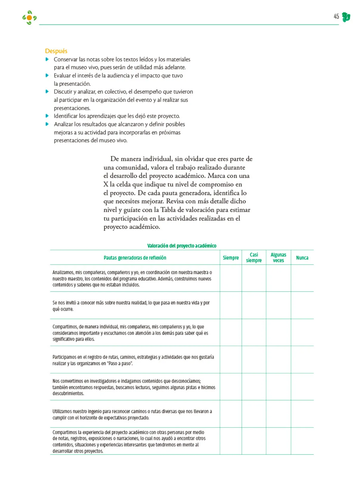 Miniatura página 46 de Colección Sk´asolil. Nuestro libro de Proyectos.  Tomo II.  Libro de Educación Telesecundaria Grado 2°  Ciclo Escolar 2025 - 2026