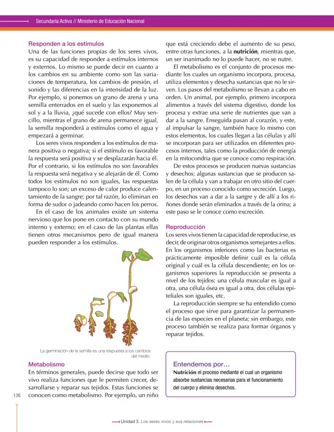 Página 138 de Ciencias Naturales 6° · Secundaria Activa