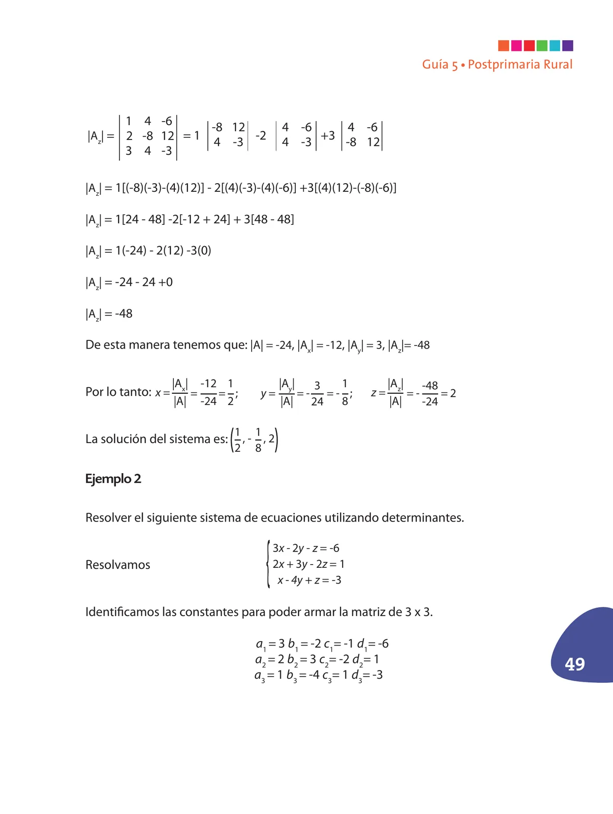 Página 50 de Matematica 9° · Postprimaria