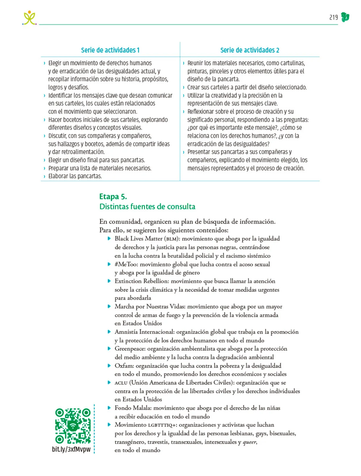 Miniatura página 220 de Colección Nanahuatzin. Nuestro libro de Proyectos.  Tomo III.  Libro de Educación Telesecundaria Grado 3°  Ciclo Escolar 2025 - 2026