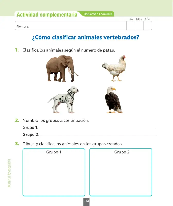 Página 113 de Ciencias Naturales – Segundo Básico | Texto del Estudiante MINEDUC – Descargar PDF · 2024