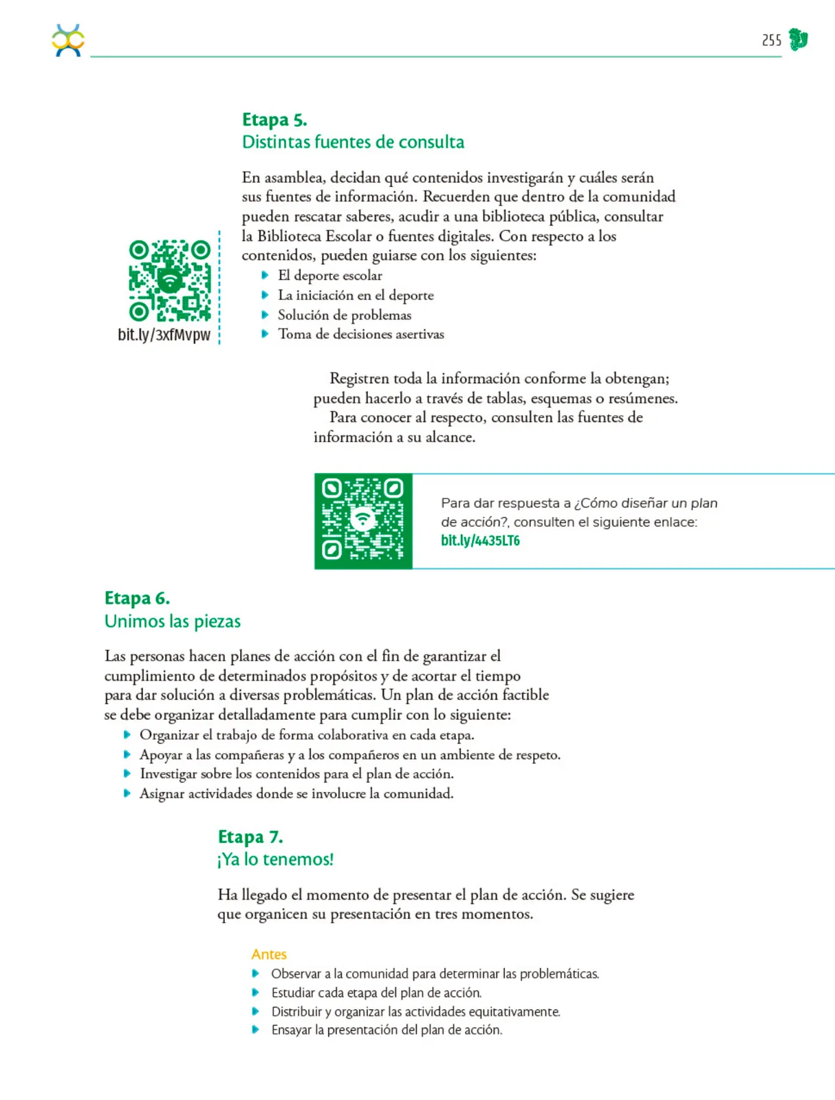 Miniatura página 256 de Colección Sk´asolil. Nuestro libro de Proyectos. Tomo I.    Libro de Educación Telesecundaria Grado 2°  Ciclo Escolar 2025 - 2026
