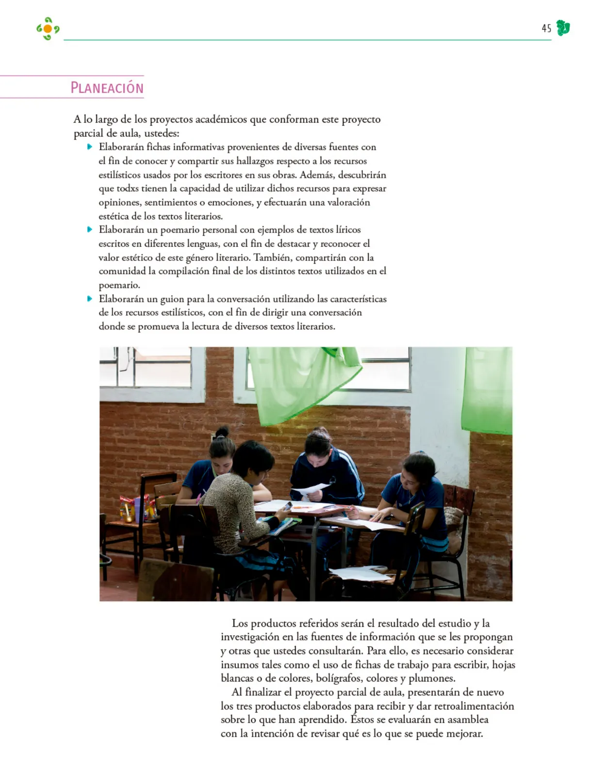 Miniatura página 46 de Colección Ximhai. Nuestro libro de Proyectos.  Tomo II.   Libro de Educación Telesecundaria Grado 1°  Ciclo Escolar 2025 - 2026