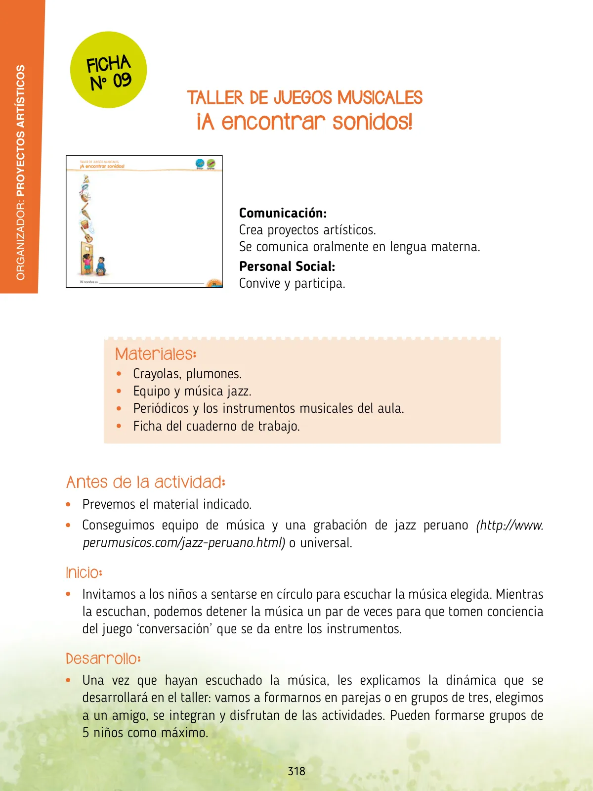 Página 320 de Agenda pedagógica 2017-2018 para docentes de II Ciclo de Instituciones de nivel de Educación Inicial · 2017