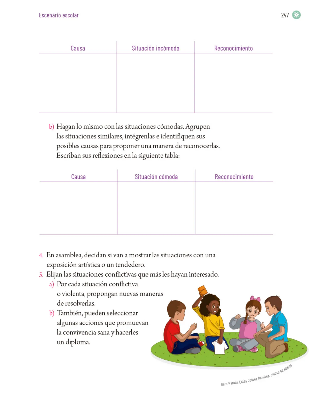 Miniatura página 250 de Proyectos Escolares.   Libro de Educación Primaria Grado 5°  Ciclo Escolar 2025 - 2026