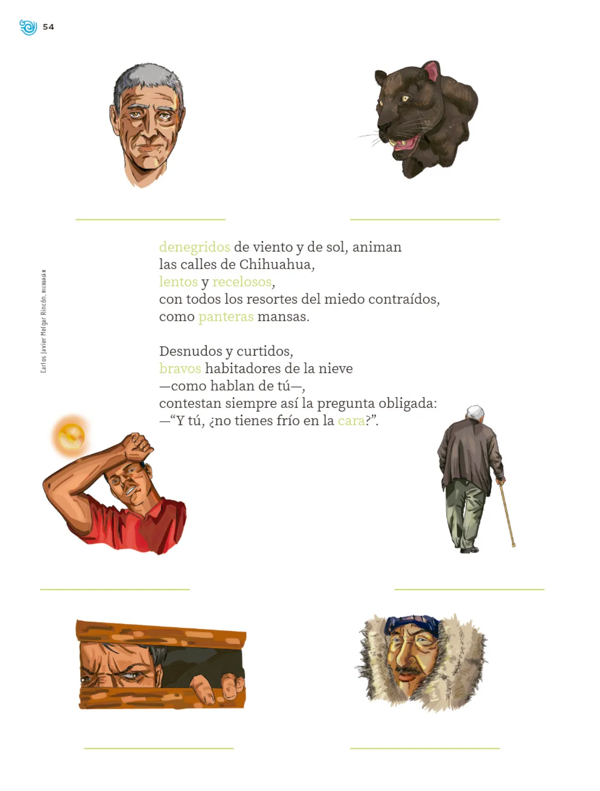 Miniatura página 55 de Múltiples lenguajes. Trazos y palabras.   Libro de Educación Primaria Grado 1°  Ciclo Escolar 2025 - 2026