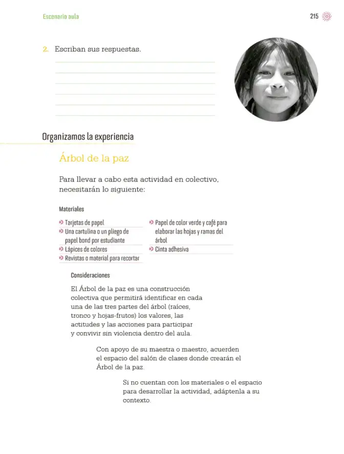 Página 218 de Proyectos de Aula. Libro de Educación Primaria Grado 3° Ciclo Escolar 2025 - 2026