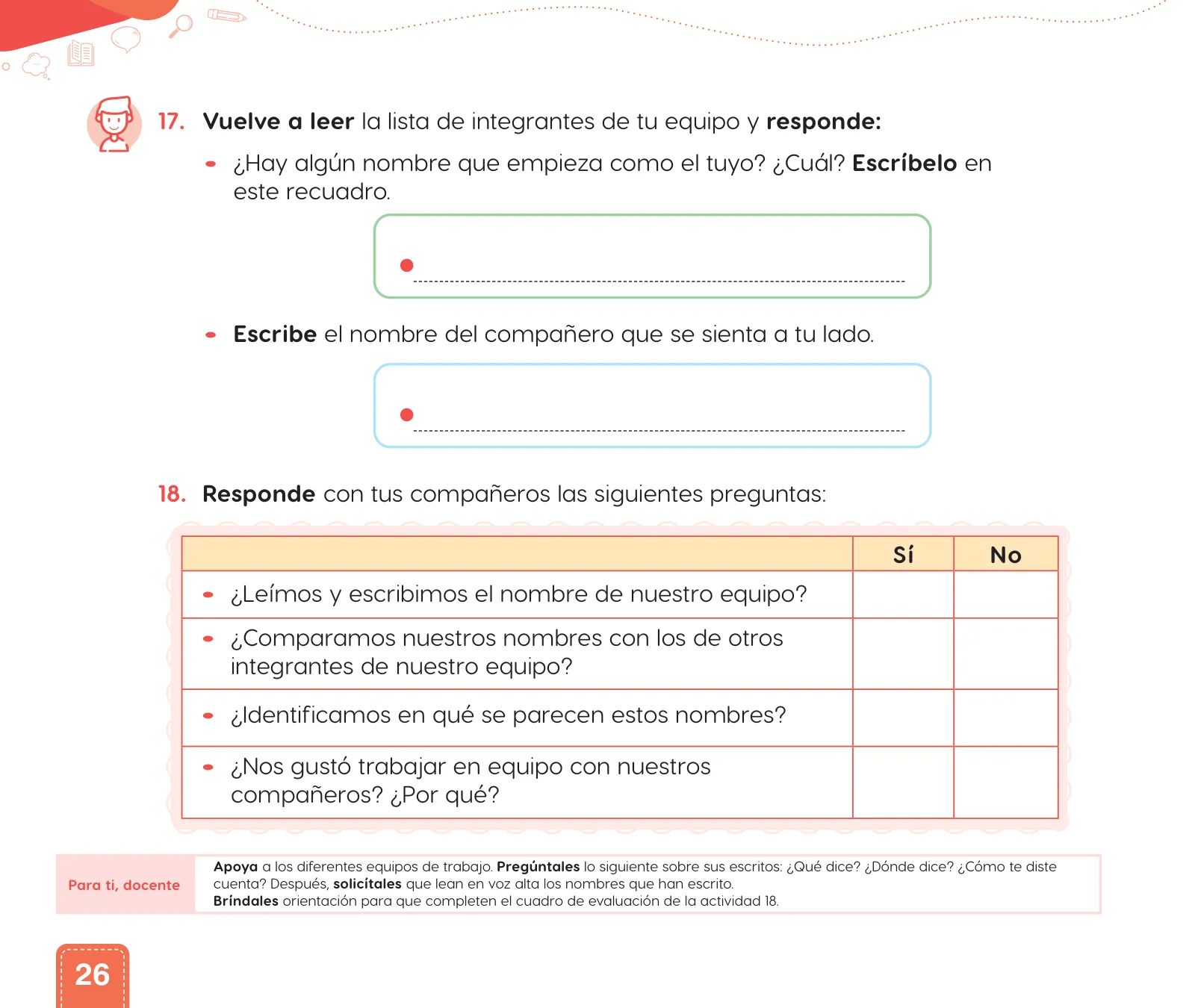 Miniatura página 28 de Cuadernillo de Comunicación 1, primer grado de Primaria · 2023