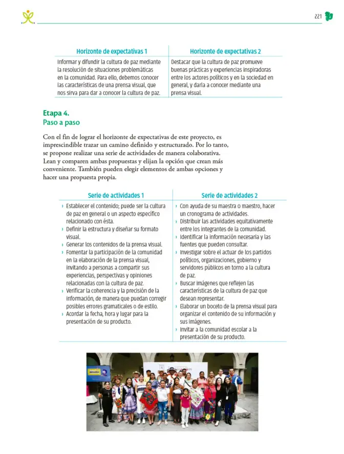 Página 222 de Colección Sk´asolil. Nuestro libro de Proyectos. Tomo III. Libro de Educación Telesecundaria Grado 2° Ciclo Escolar 2025 - 2026