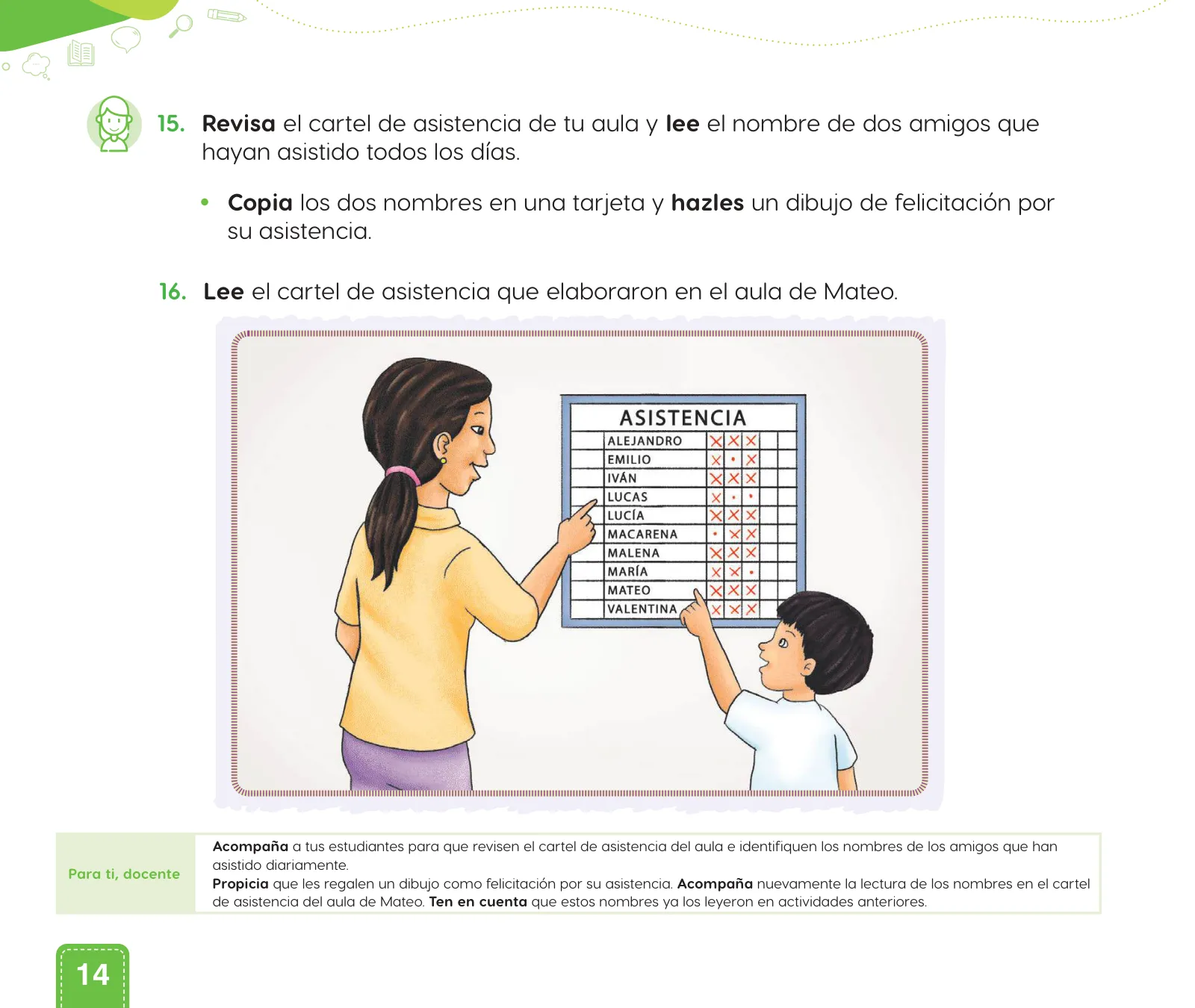 Miniatura página 16 de Cuadernillo de Comunicación 1. Primer grado de Primaria · 2024