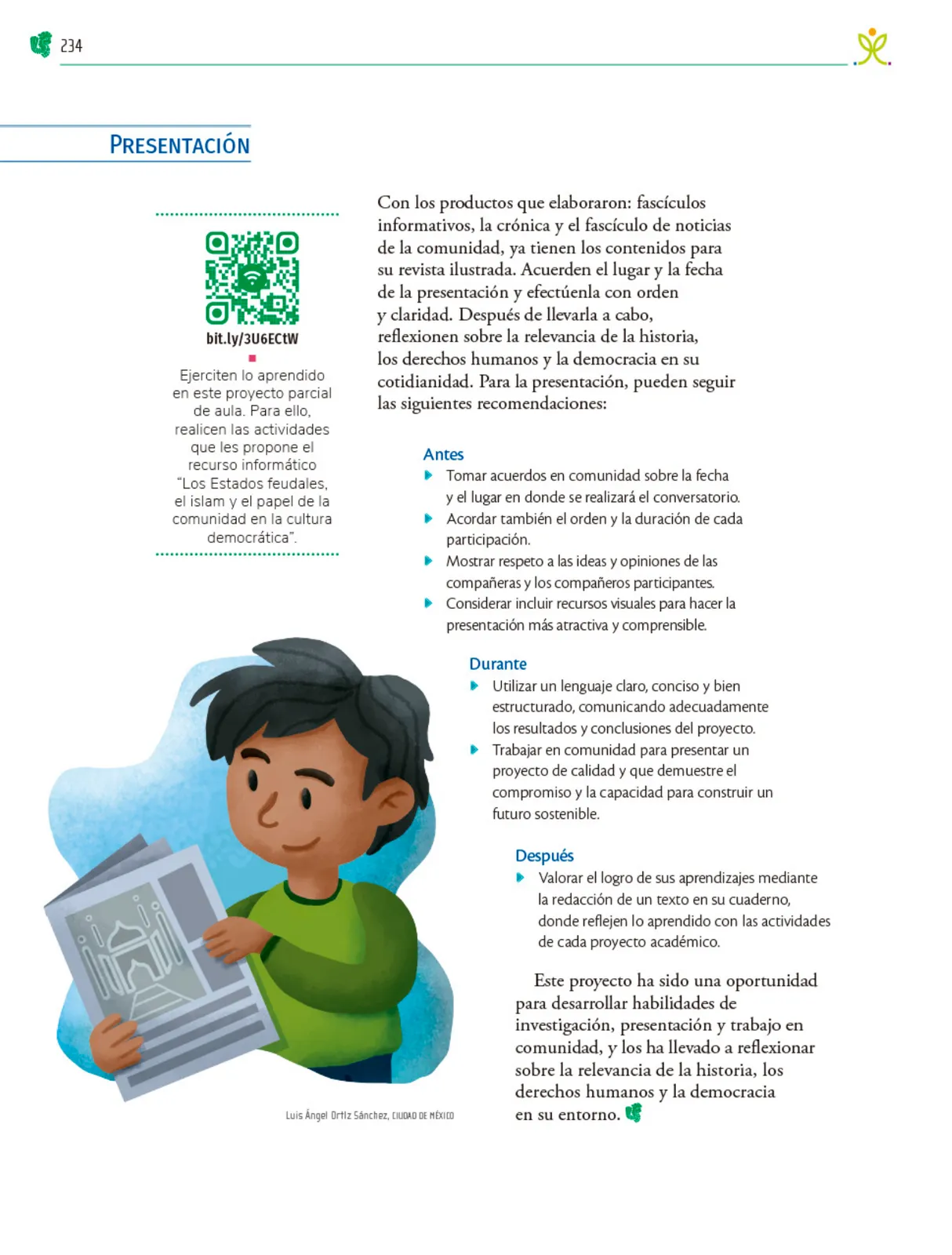 Miniatura página 235 de Colección Nanahuatzin. Nuestro libro de Proyectos. Tomo I.   Libro de Educación Telesecundaria Grado 3°  Ciclo Escolar 2025 - 2026