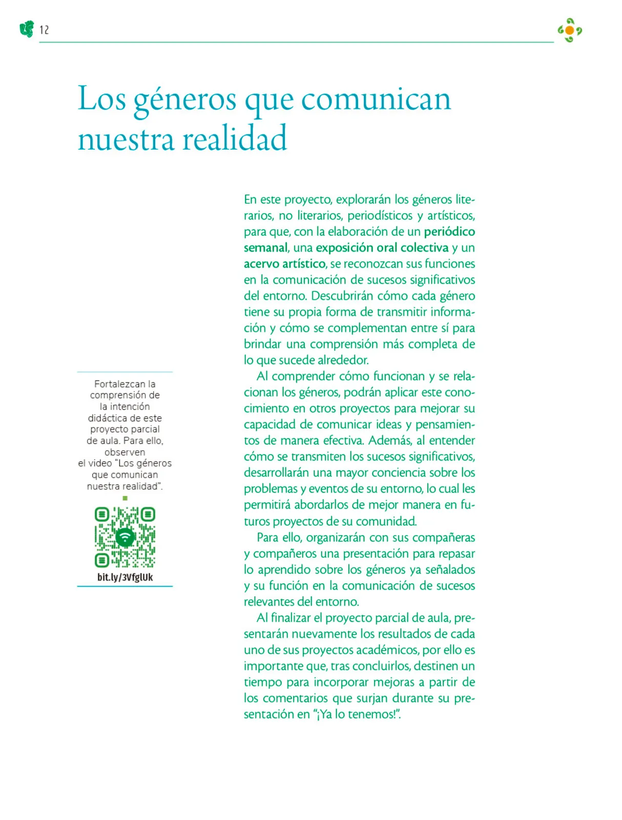 Miniatura página 13 de Colección Ximhai. Nuestro libro de Proyectos.  Tomo III.  Libro de Educación Telesecundaria Grado 1°  Ciclo Escolar 2025 - 2026