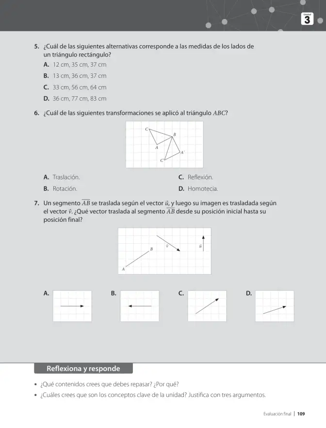 Página 111 de Matemática – Octavo Básico | Texto del Estudiante MINEDUC – Descargar PDF · 2024