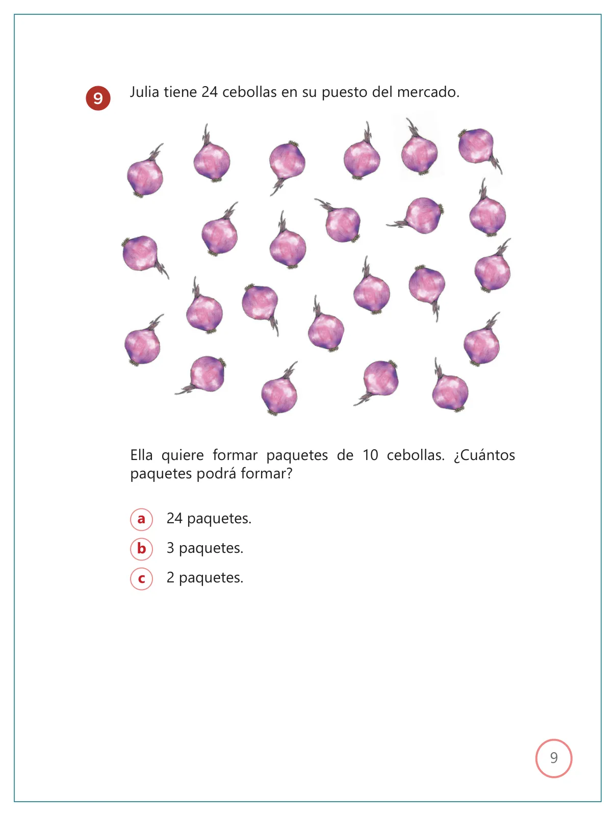 Miniatura página 9 de Kit de evaluación Entrada 1 Demostrando lo que aprendimos : Matemática, primer trimestre, ﻿Segundo grado - Primaria · 2019