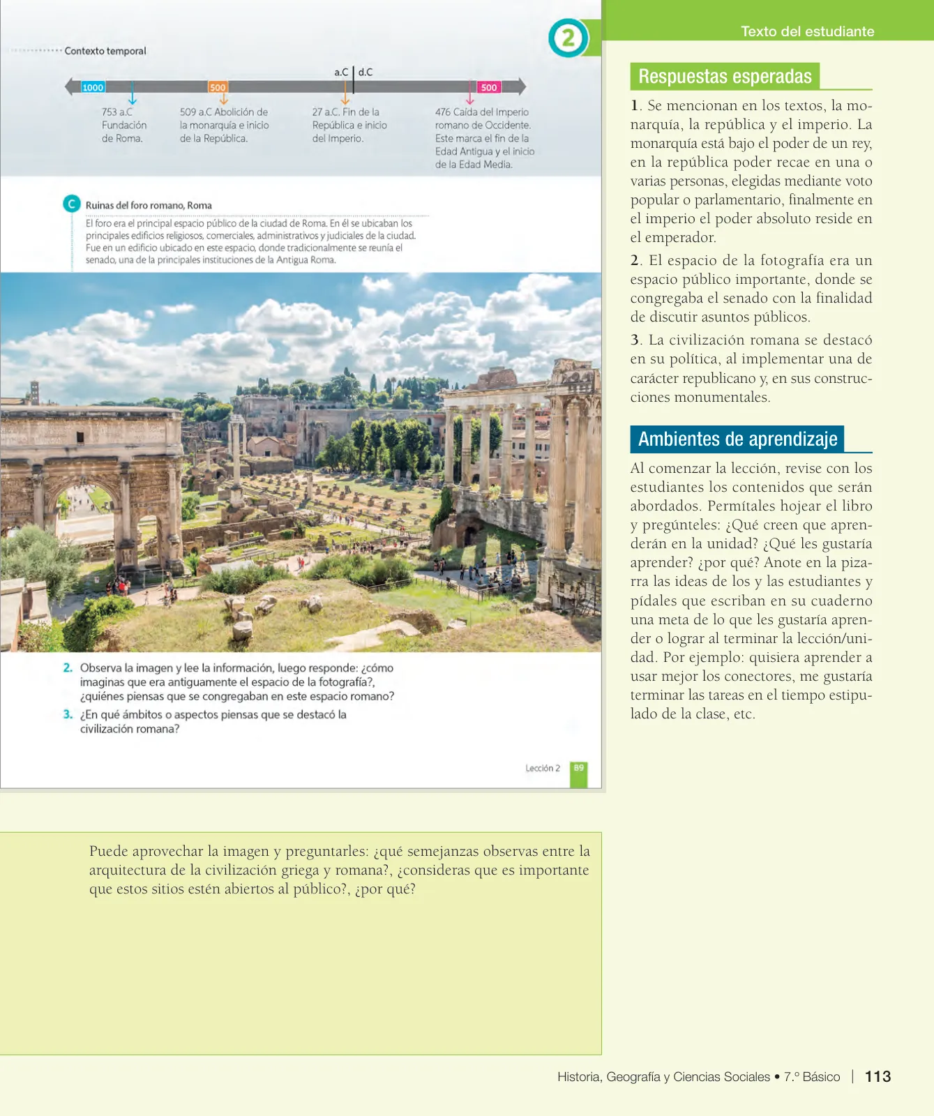 Página 114 de Historia, Geografía y Ciencias Sociales – Séptimo Básico | Texto del Estudiante MINEDUC – Descargar PDF · 2024