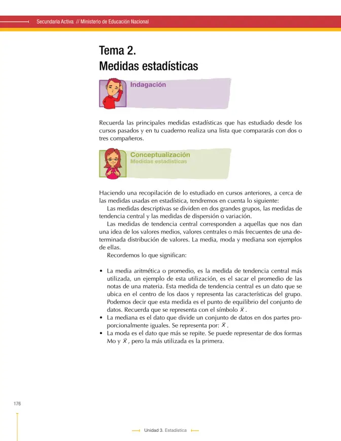 Página 176 de Matematica 9° · Secundaria Activa