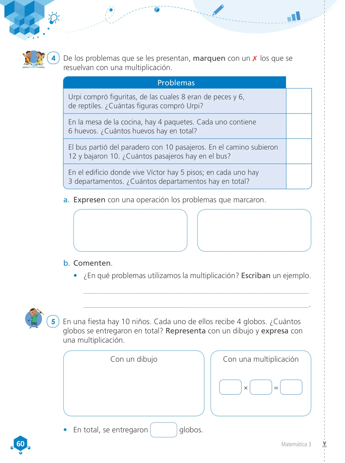 Miniatura página 62 de Matemática 3 : cuaderno de trabajo para tercer grado de Educación Primaria 2019 · 2019