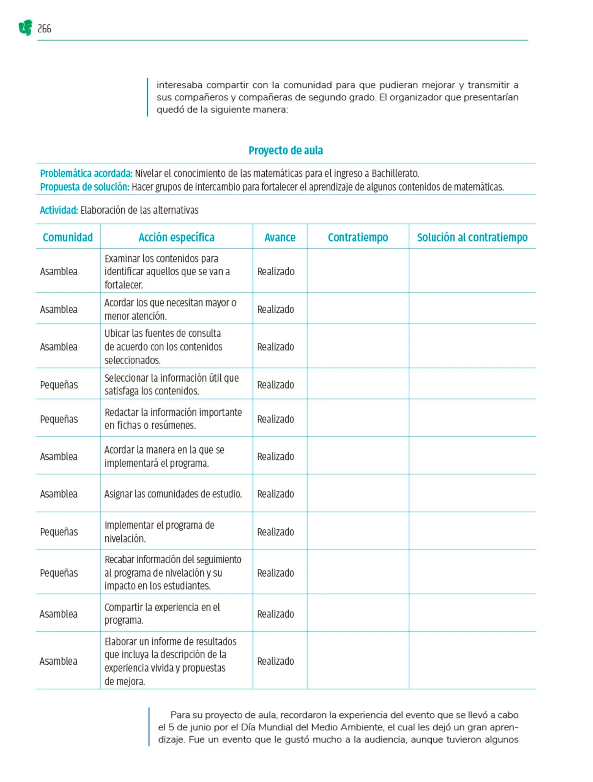 Página 267 de Colección Nanahuatzin. Nuestro libro de Proyectos.  Tomo III.  Libro de Educación Telesecundaria Grado 3°  Ciclo Escolar 2025 - 2026