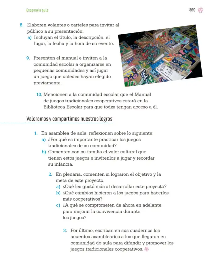 Página 312 de Proyectos de Aula. Libro de Educación Primaria Grado 4° Ciclo Escolar 2025 - 2026