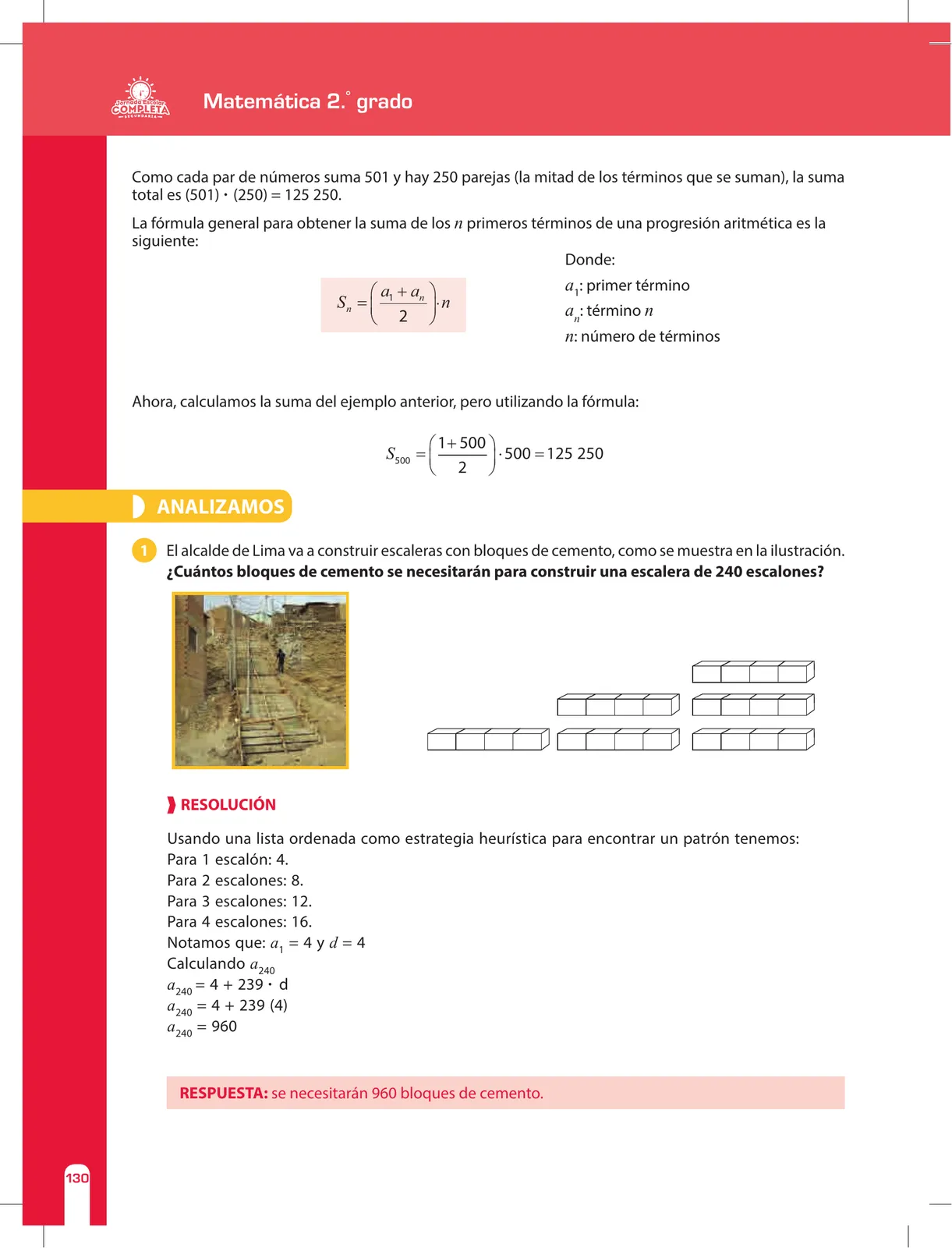 Miniatura página 130 de Matemática 2 : cuaderno de reforzamiento pedagógico - JEC · 2016