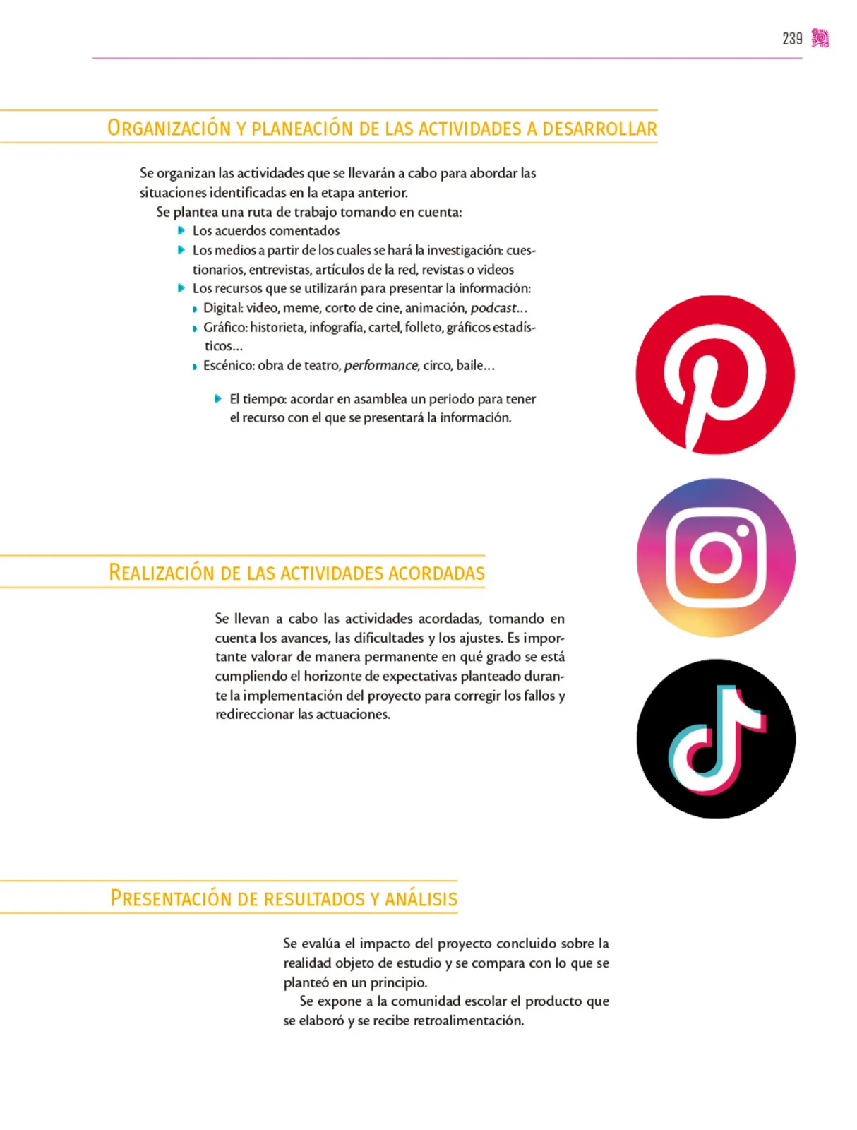 Página 240 de Colección Sk´asolil. Nuestro libro de proyectos. Libro de Educación Secundaria Grado 2° Ciclo Escolar 2025 - 2026