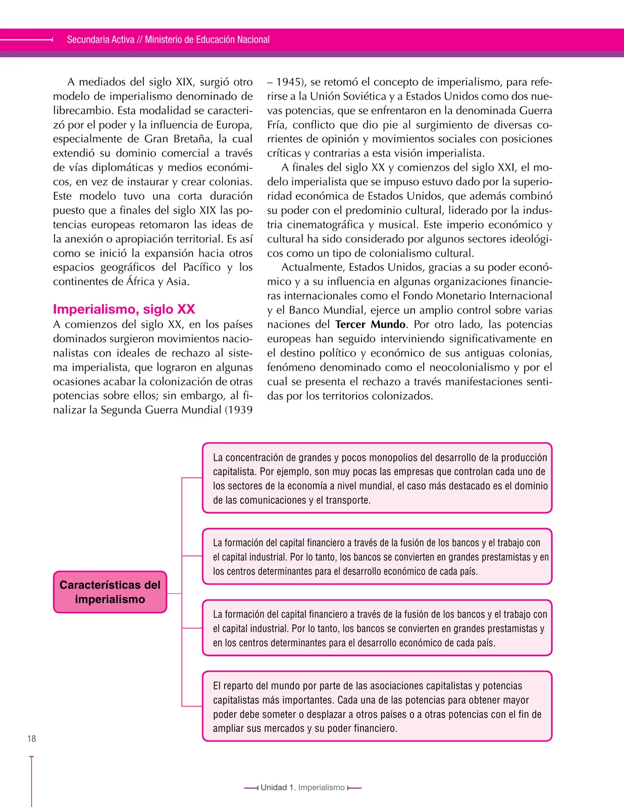 Página 18 de Ciencias Sociales 9° · Secundaria Activa