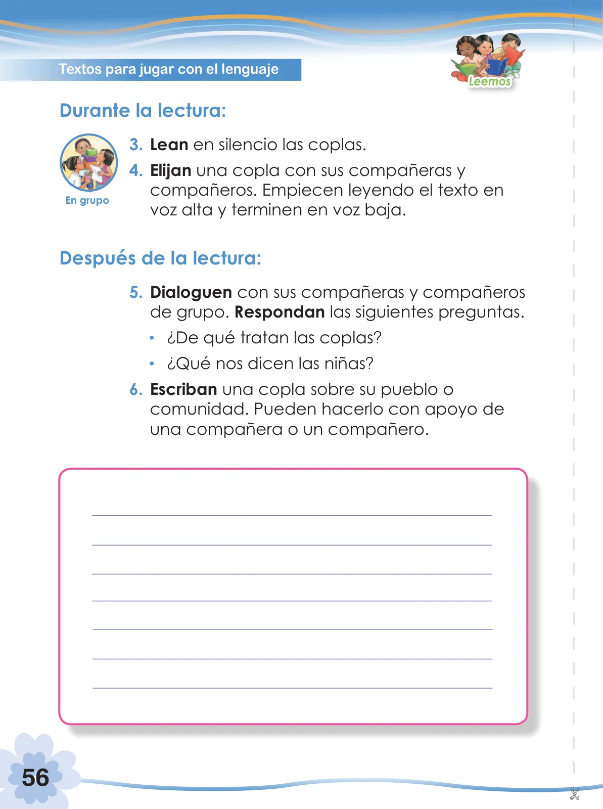 Página 58 de Comunicación 2 : cuaderno de trabajo para segundo grado de Educación Primaria 2019 · 2019
