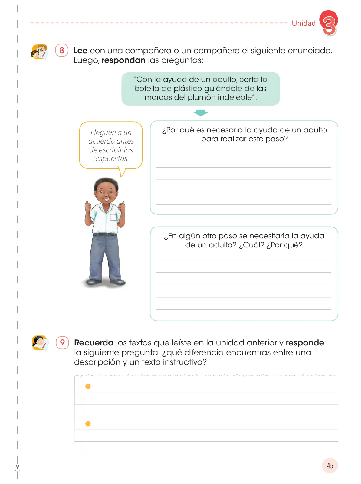 Miniatura página 47 de Comunicación 3 : cuaderno de trabajo para tercer grado de Educación Primaria 2019 · 2019