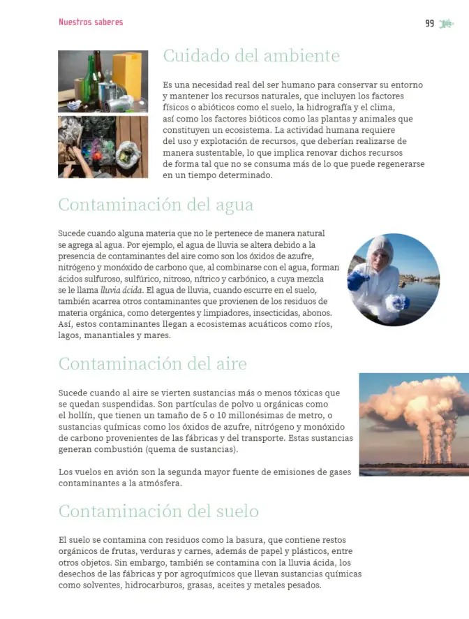 Página 100 de Nuestros saberes: Libro para alumnos, maestros y familia. Libro de Educación Primaria Grado 6° Ciclo Escolar 2025 - 2026