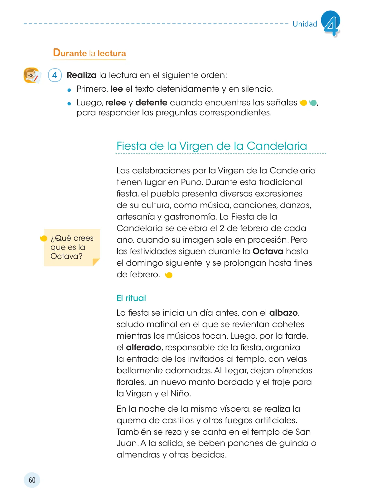 Página 62 de Comunicación 4 : cuaderno de trabajo para cuarto grado de Educación Primaria 2019 · 2019
