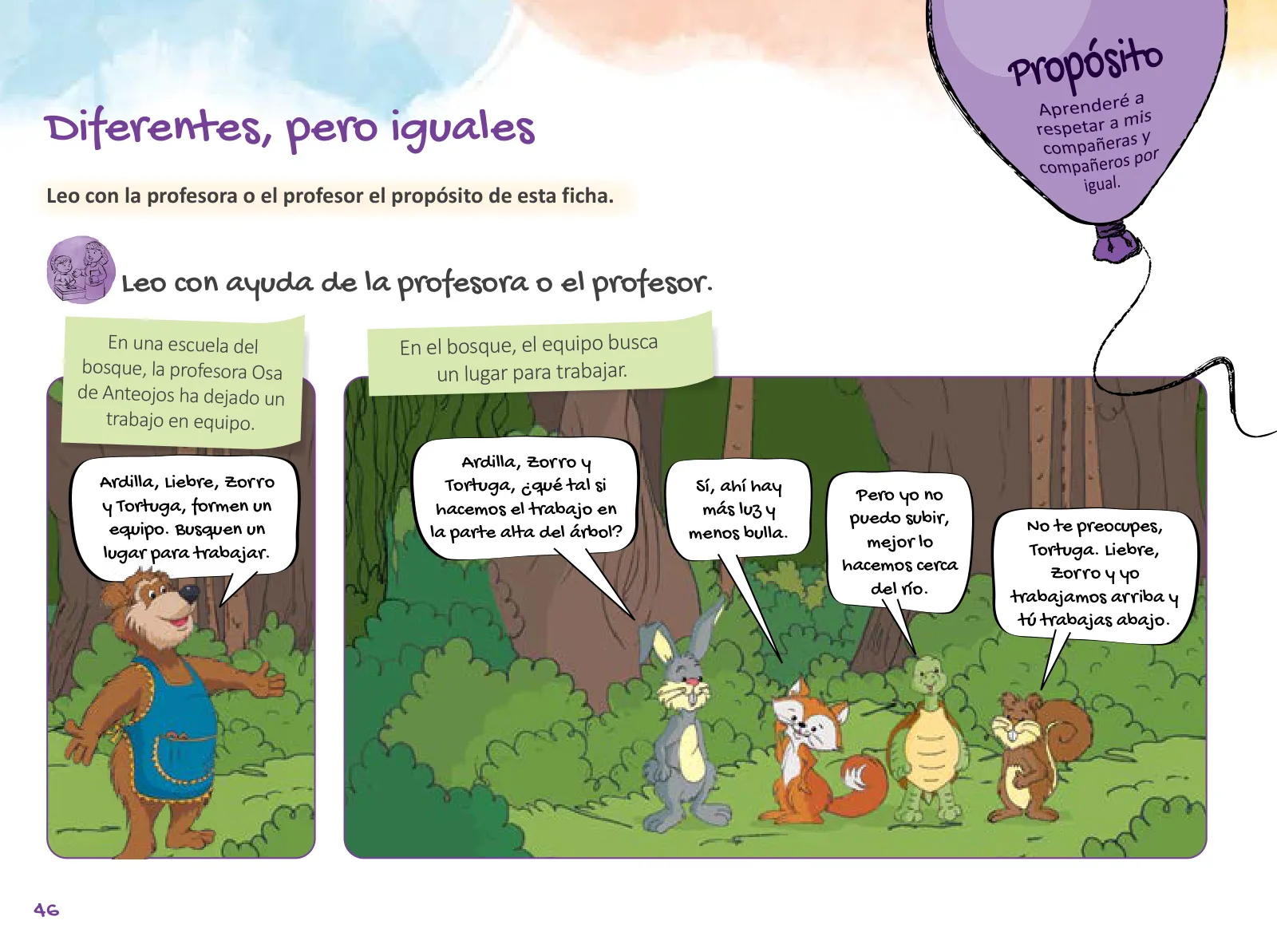 Página 48 de Cuadernillo de Tutoría 1 : primer grado de Educación Primaria · 2021