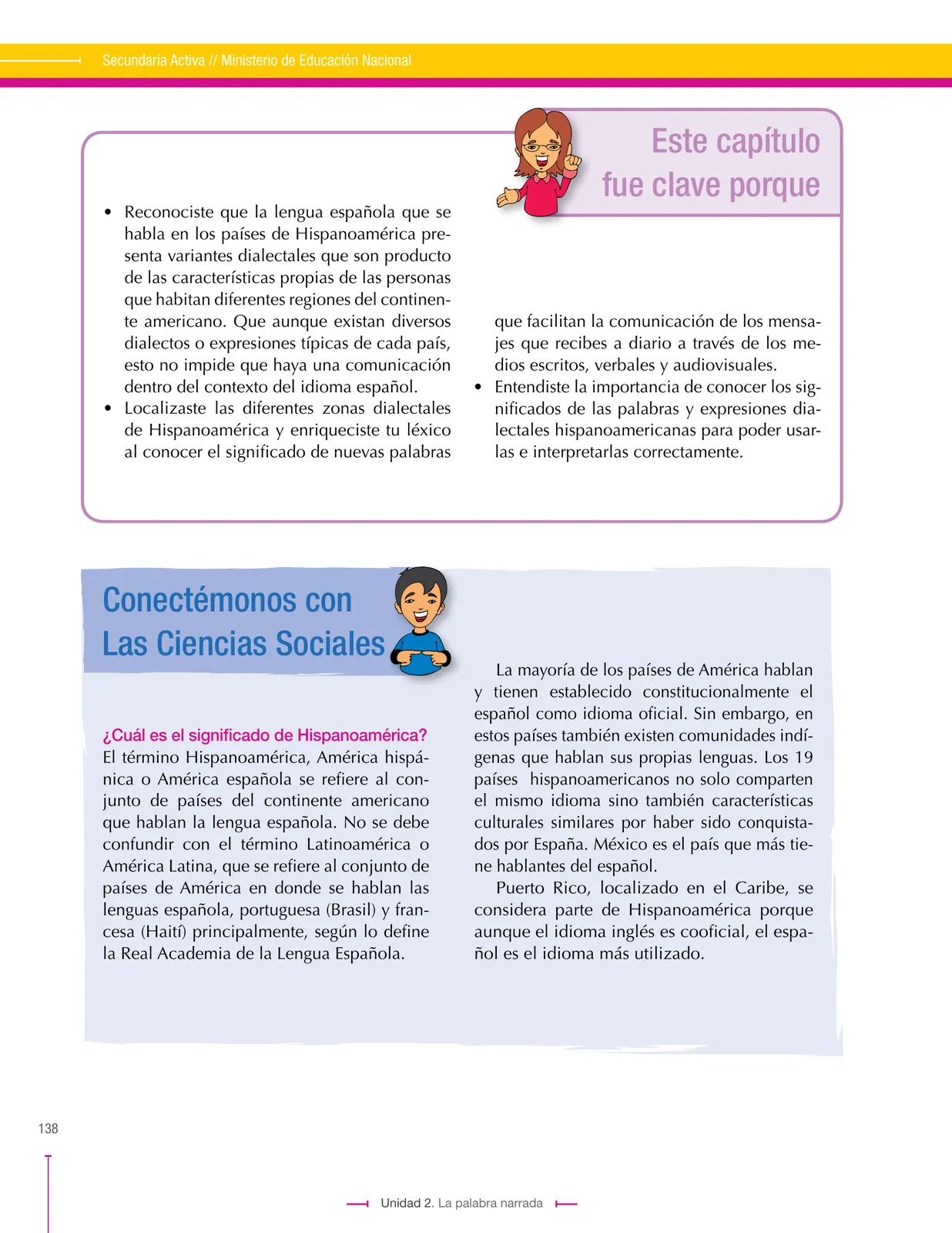 Página 138 de Lenguaje 8° · Secundaria Activa