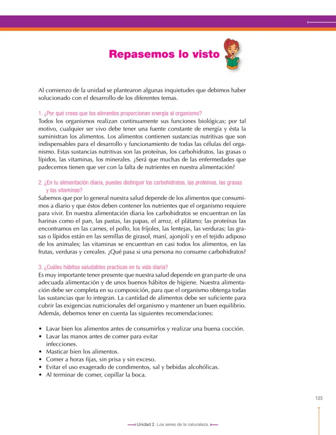 Página 123 de Ciencias Naturales 7° · Secundaria Activa