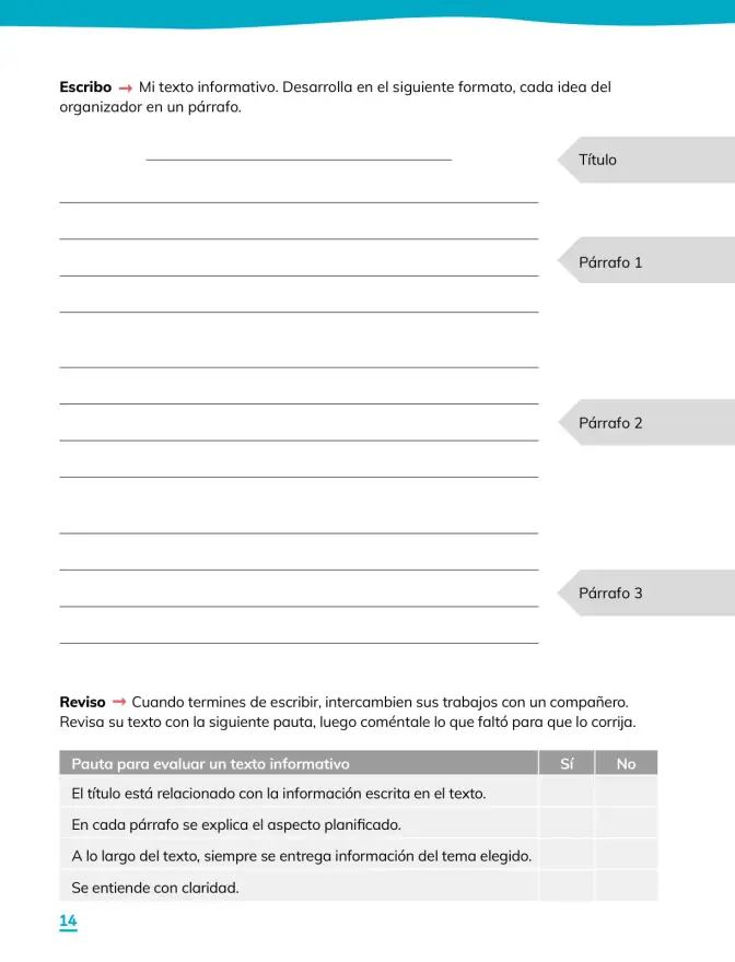 Página 16 de Lenguaje y Comunicación – Tercero Básico | Texto del Estudiante MINEDUC – Descargar PDF · 2024