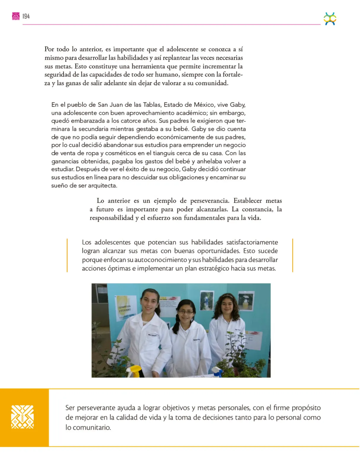 Miniatura página 195 de Colección Sk´asolil. De lo humano y lo comunitario.   Libro de Educación Secundaria Grado 2°  Ciclo Escolar 2025 - 2026