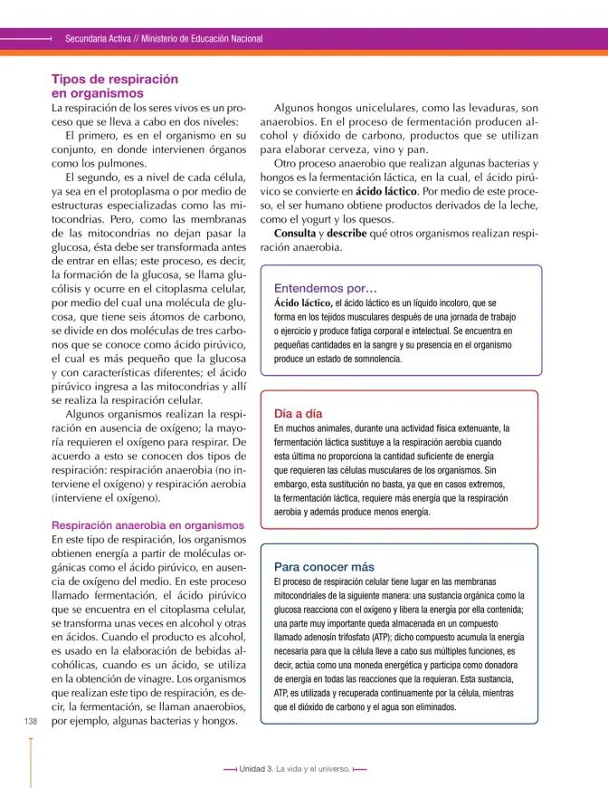Página 138 de Ciencias Naturales 7° · Secundaria Activa