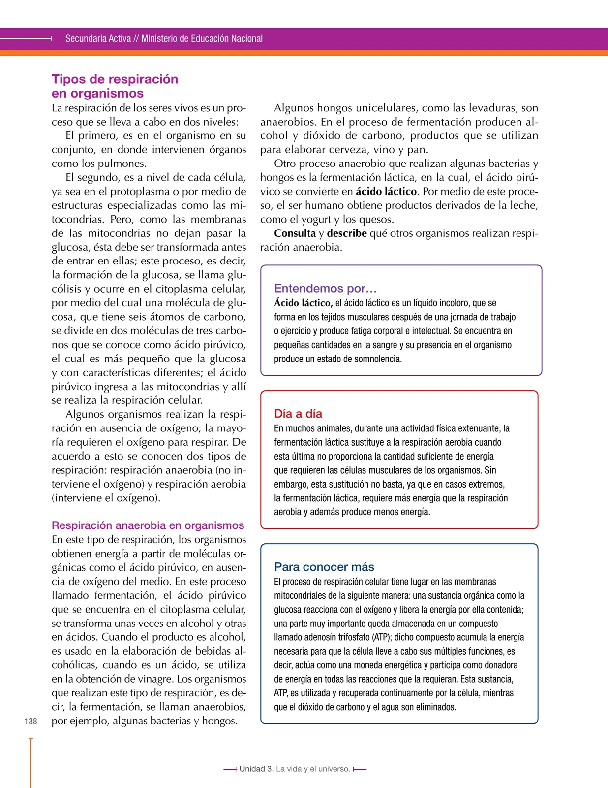 Miniatura página 138 de Ciencias Naturales 7° · Secundaria Activa
