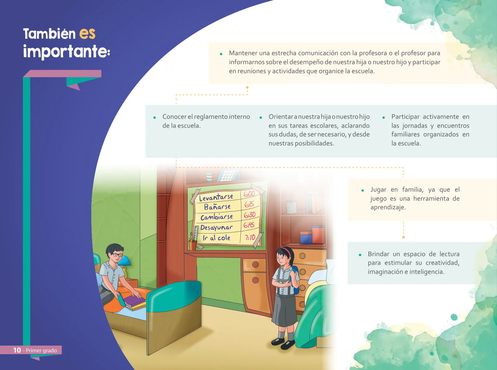 Miniatura página 12 de Aprendemos juntos en familia : guía dirigida a madres y padres. Primer grado de Educación Primaria · 2019