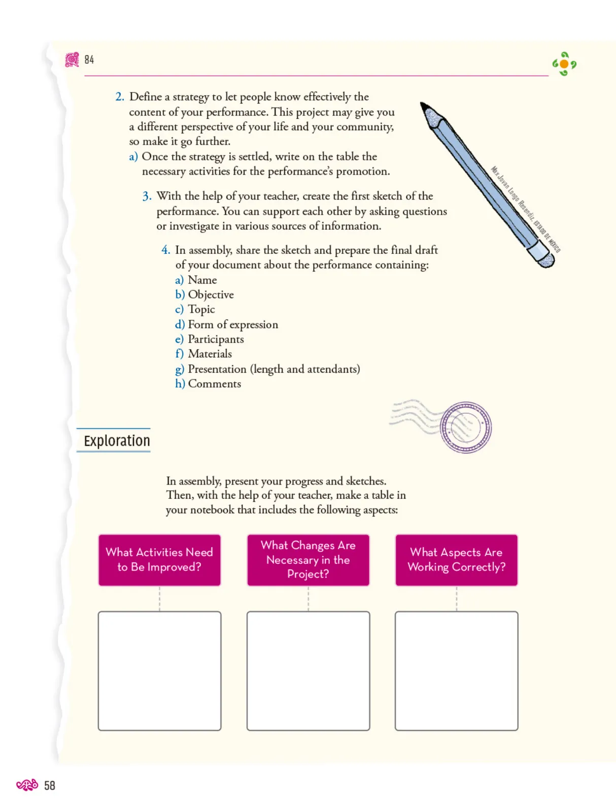 Página 59 de Uérakua anapu uantakua. Projects and Readings. Libro de Educación Secundaria Grado 3° Ciclo Escolar 2025 - 2026