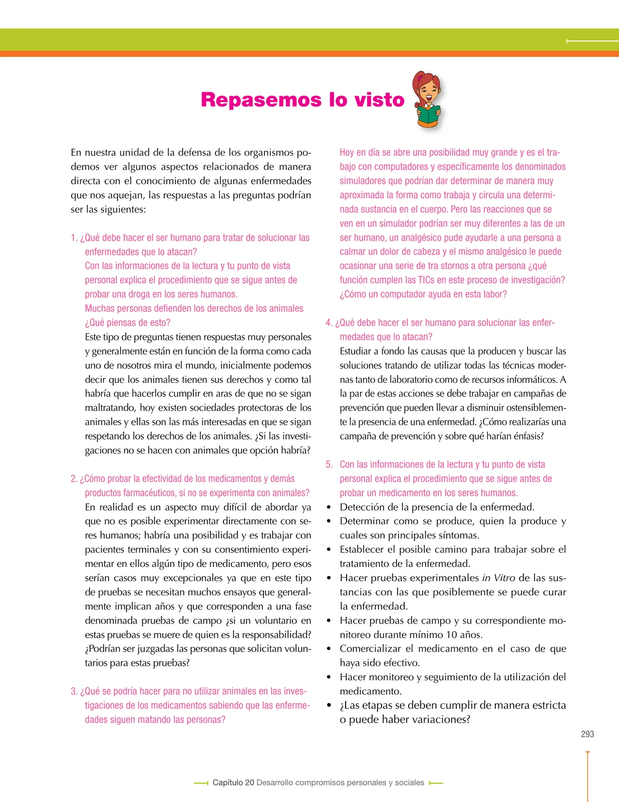 Miniatura página 293 de Ciencias Naturales 8° · Secundaria Activa