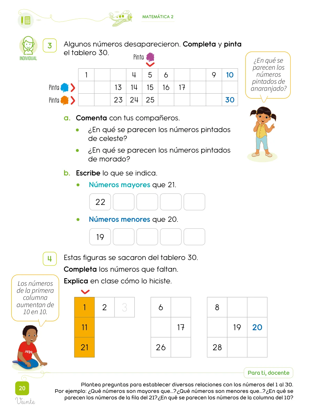 Página 22 de Cuadernillo de Matemática 2. Segundo grado de Primaria · 2024