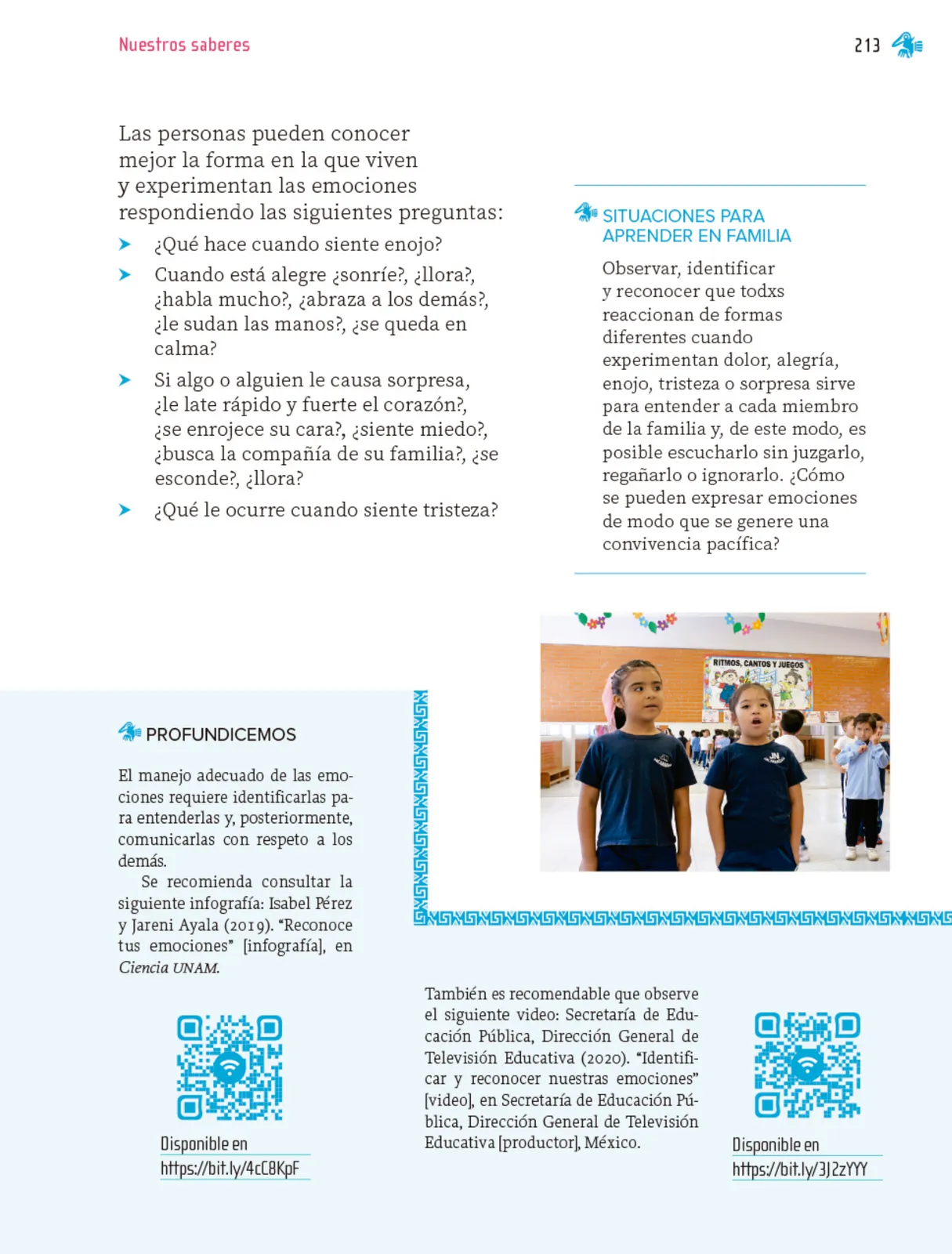 Miniatura página 214 de Nuestros saberes: Libro para alumnos, maestros y familia.   Libro de Educación Primaria Grado 1°  Ciclo Escolar 2025 - 2026