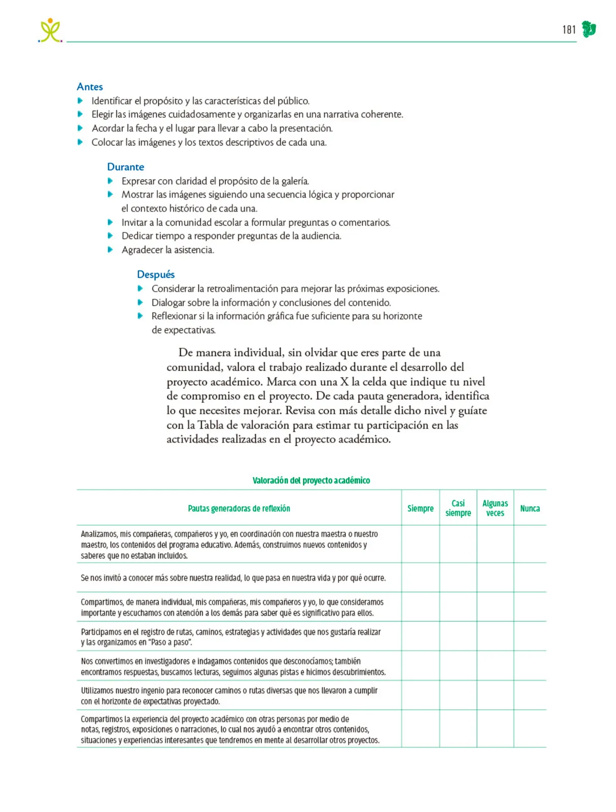 Miniatura página 182 de Colección Nanahuatzin. Nuestro libro de Proyectos.  Tomo III.  Libro de Educación Telesecundaria Grado 3°  Ciclo Escolar 2025 - 2026