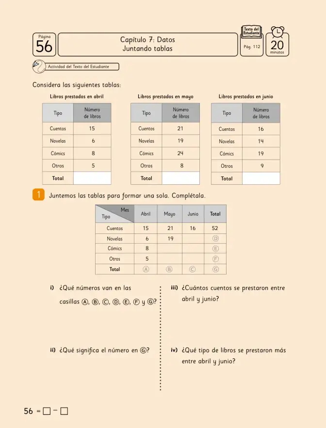 Página 58 de Sumo Primero – Quinto Básico | Texto del Estudiante MINEDUC – Descargar PDF · 2024