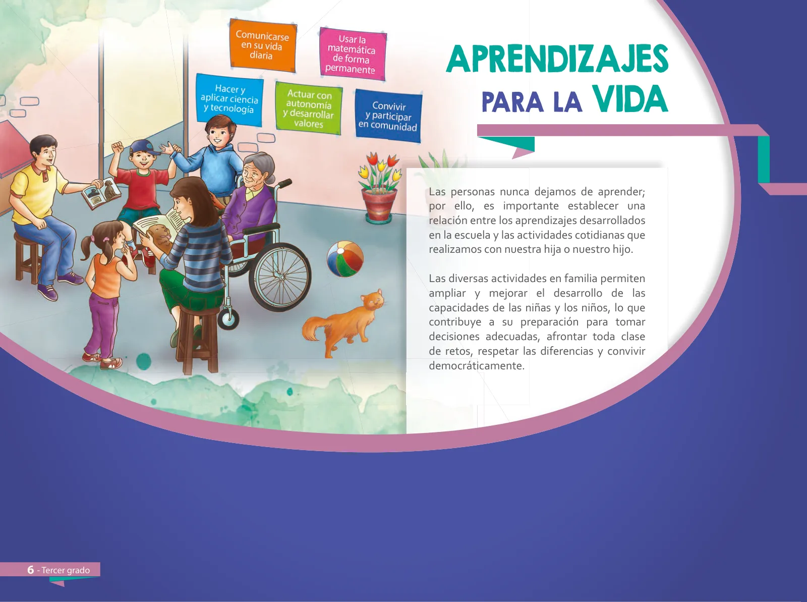 Página 8 de Aprendemos juntos en familia : guía dirigida a madres y padres. Tercer grado de Educación Primaria · 2019