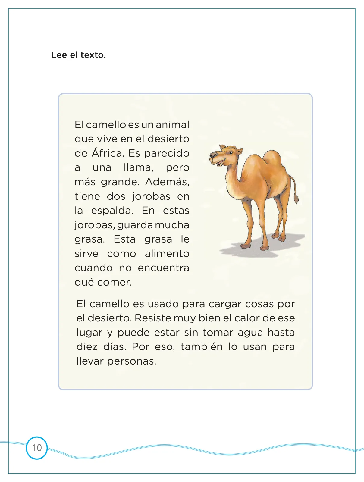 Miniatura página 10 de Kit de evaluación Entrada 1 Demostrando lo que aprendimos : Comunicación, primer trimestre, ﻿Segundo grado - Primaria · 2019