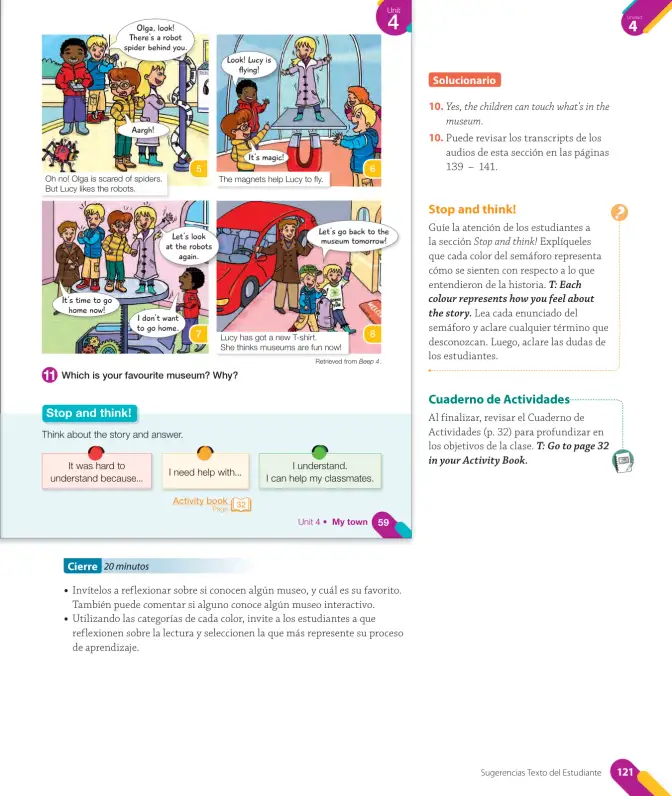 Página 123 de Inglés – Cuarto Básico | Texto del Estudiante MINEDUC – Descargar PDF · 2024